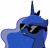 Size: 4000x3817 | Tagged: dead source, safe, artist:santafer, princess luna, alicorn, pony, dat butt, lip bite, meme, simple background, solo, sunglasses, transparent background, vector