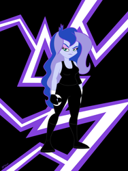 Size: 1350x1800 | Tagged: safe, artist:mofetafrombrooklyn, princess luna, vice principal luna, equestria girls, solo, wrestler, wrestling, wwe