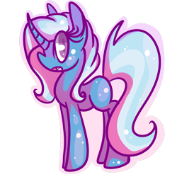 Size: 1200x1200 | Tagged: safe, artist:sugaropolis, derpibooru import, trixie, pony, unicorn, curved horn, solo