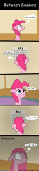 Size: 600x2630 | Tagged: safe, artist:loceri, pinkie pie, earth pony, pony, calendar, comic, dialogue, female, mare, pinkamena diane pie, slice of life, solo