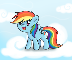 Size: 1200x1000 | Tagged: dead source, safe, artist:maplesunrise, rainbow dash, pegasus, pony, chibi, solo