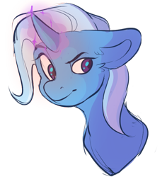 Size: 874x924 | Tagged: safe, artist:lesplobae, derpibooru import, trixie, pony, unicorn, female, magic, mare, simple background, solo, transparent background