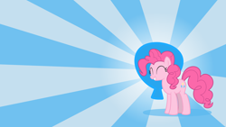 Size: 3840x2160 | Tagged: safe, artist:misterbrony, pinkie pie, earth pony, pony, female, high res, mare, pink coat, pink mane, vector