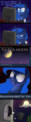 Size: 558x2177 | Tagged: safe, artist:dryayberg, princess luna, alicorn, pony, comic, frown, game:to the moon, gamer luna, solo, triggered