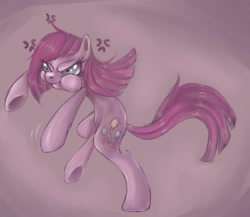 Size: 1536x1331 | Tagged: safe, artist:coffeechicken, pinkie pie, earth pony, pony, angry, pinkamena diane pie, solo