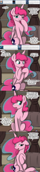 Size: 1000x4230 | Tagged: safe, artist:theparagon, princess luna, alicorn, pony, colored pupils, comic, ethereal mane, female, hungry, hunted luna, mare, offscreen character, partial transformation, pinkluna, pov, princess moonpie, solo, speech bubble, stomach noise, tumblr