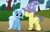 Size: 1123x711 | Tagged: safe, artist:asika-aida, derpibooru import, comet tail, trixie, pony, unicorn, cometrix, couple, double rainboom puppet, female, male, mare, shipping, straight