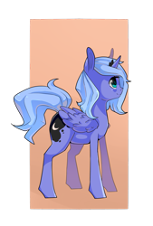 Size: 2013x2979 | Tagged: safe, artist:tomat-in-cup, princess luna, alicorn, pony, female, jewelry, mare, s1 luna, simple background, smiling, solo, tiara, transparent background