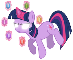 Size: 5080x4173 | Tagged: safe, artist:jennieoo, derpibooru import, twilight sparkle, absurd resolution, elements of harmony, glowing eyes, simple background, transparent background, vector