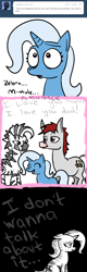 Size: 410x1280 | Tagged: safe, derpibooru import, trixie, oc, mule, pony, unicorn, zebra, ask, ask the great and powerful trixie, comic, female, mare, tumblr