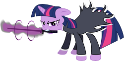 Size: 11405x5605 | Tagged: safe, artist:mysteriouskaos, derpibooru import, twilight sparkle, absurd resolution, bleach (manga), crossover, kurosaki ichigo, mouth hold, ponified, simple background, solo, sword, transparent background, vector, weapon, zangetsu, zanpakuto