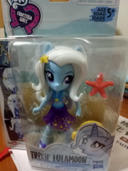Size: 3120x4160 | Tagged: safe, derpibooru import, trixie, better together, equestria girls, forgotten friendship, doll, equestria girls logo, equestria girls minis, irl, photo, toy
