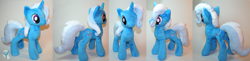 Size: 2336x572 | Tagged: safe, artist:yukamina-plushies, derpibooru import, trixie, pony, unicorn, female, horn, irl, mare, photo, plushie, solo