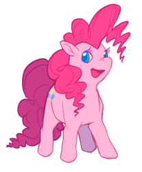 Size: 372x450 | Tagged: safe, artist:steammonster, pinkie pie, earth pony, pony, solo