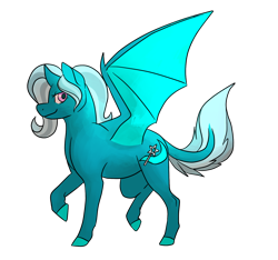 Size: 1280x1200 | Tagged: safe, artist:animalstamp, derpibooru import, trixie, pony, unicorn, bat wings, female, mare, solo