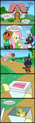 Size: 628x2200 | Tagged: safe, artist:madmax, fluttershy, pegasus, pony, tanooki, comic:the town, animal crossing, arrested development, cameo, clothes, comic, crossover, nintendo, parody, sonic the hedgehog, sonic the hedgehog (series), sweater, sweatershy, tom nook