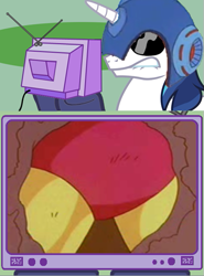 Size: 377x509 | Tagged: safe, shining armor, pony, unicorn, dat butt, exploitable meme, gutsman's ass, megaman, meme, obligatory pony, tv meme