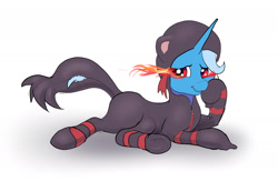 Size: 2000x1300 | Tagged: safe, artist:xbi, derpibooru import, trixie, pony, unicorn, clothes, cosplay, costume, crossover, female, kigurumi, litten, mare, pokémon, solo