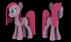 Size: 1160x689 | Tagged: safe, artist:hashbro, pinkie pie, earth pony, pony, 3d, female, mare, pink coat, pink mane, pinkamena diane pie