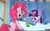 Size: 1920x1200 | Tagged: safe, artist:mysticalpha, derpibooru import, gummy, pinkie pie, twilight sparkle, unicorn twilight, earth pony, pony, unicorn, feeling pinkie keen, bath, bathtub, dock, plot, scene interpretation, wallpaper, wet mane