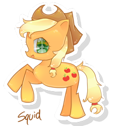 Size: 900x955 | Tagged: safe, artist:squidpox, applejack, earth pony, pony, female, mare, rearing, solo