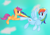 Size: 4092x2893 | Tagged: safe, artist:sidhenearlahi, rainbow dash, scootaloo, pegasus, pony, female, mare, scootaloo can fly, wings