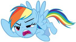 Size: 5386x3000 | Tagged: safe, artist:sidorovich, rainbow dash, pegasus, pony, female, mare, open mouth, simple background, solo, transparent background, vector