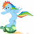 Size: 7985x8003 | Tagged: safe, artist:joey darkmeat, artist:rainbowplasma, rainbow dash, tank, pegasus, pony, absurd resolution, blank flank, solo