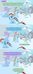 Size: 1200x2700 | Tagged: safe, artist:evil-dec0y, derpibooru import, rainbow dash, trixie, oc, oc:ghost, ghost, pegasus, pony, unicorn, comic:trixie vs., comic:trixie vs. hearth's warming, a christmas carol, comic, crying, cute, dashabetes, female, filly, filly rainbow dash, mare, sad