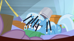 Size: 1280x720 | Tagged: safe, derpibooru import, screencap, trixie, pony, road to friendship, magic wand