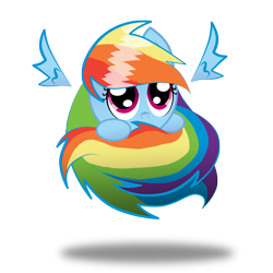 Size: 3508x3508 | Tagged: safe, artist:zackira, rainbow dash, pegasus, pony, cute, high res, sphere ponies