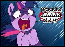 Size: 711x514 | Tagged: safe, artist:madmax, twilight sparkle, unicorn twilight, pony, unicorn, cropped, female, mare, reaction image, solo