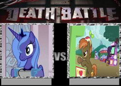 Size: 798x572 | Tagged: safe, button mash, princess luna, alicorn, pony, death battle, exploitable meme, gamer luna, meme, s1 luna