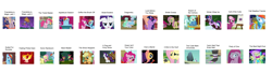 Size: 4500x1230 | Tagged: safe, derpibooru import, apple bloom, applejack, cheerilee, derpy hooves, fluttershy, lyra heartstrings, pinkie pie, rainbow dash, rarity, scootaloo, shoeshine, spike, steven magnet, twilight sparkle, dragon, earth pony, parasprite, pegasus, pony, unicorn, season 1, 20% cooler, apple, awesome face, clapping, crying, dastardly spike, derp, destiny rock, don't feed the parasprite, dumb rock, female, flutterrage, fluttertree, forever, hoof in mouth, insanity, it is on, mare, meme, oatmeal, pinkamena diane pie, rapidash, rock, scootachicken, sitting lyra, spikely whiplash, whining, wub, yay