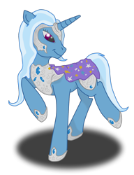 Size: 1000x1300 | Tagged: safe, artist:virenth, derpibooru import, trixie, pony, unicorn, armor, female, mare, solo