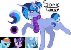 Size: 1058x751 | Tagged: safe, artist:king-justin, derpibooru import, rainbow dash, trixie, twilight sparkle, oc, pegasus, pony, unicorn, base used, clothes, female, glasses, hair bun, lesbian, magical lesbian spawn, magical polyamorous spawn, magical threesome spawn, multiple parents, offspring, parent:rainbow dash, parent:trixie, parent:twilight sparkle, parents:twixiedash, scarf, shipping, simple background, tail bun, transparent background, trixdash, twidash, twixie, twixiedash