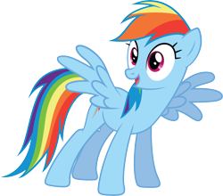 Size: 11589x10216 | Tagged: safe, artist:quanno3, rainbow dash, pegasus, pony, absurd resolution, happy, solo