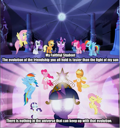 Size: 503x536 | Tagged: safe, derpibooru import, applejack, fluttershy, pinkie pie, rainbow dash, rarity, twilight sparkle, earth pony, pegasus, pony, unicorn, grandmother quotes, kamen rider, kamen rider kabuto, meta, text