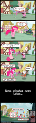 Size: 936x3170 | Tagged: safe, artist:kennyklent, pinkie pie, earth pony, pony, comic, courage the cowardly dog, crossover, grammar error