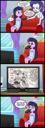 Size: 713x2000 | Tagged: safe, artist:madmax, edit, rarity, twilight sparkle, equestria girls, comic, exploitable meme, giro, i pity the dead who can no longer know such joys, megaman, megaman zx, meme, obligatory pony, prairie, rockman zx, tv meme, vent, what's wrong with this place