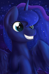 Size: 1000x1500 | Tagged: safe, artist:wave-realm, princess luna, alicorn, pony, solo