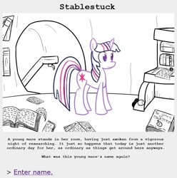 Size: 890x897 | Tagged: safe, artist:lou3797, derpibooru import, twilight sparkle, homestuck, parody