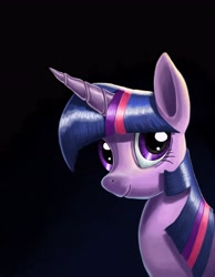 Size: 3624x4674 | Tagged: safe, artist:cybertoaster, derpibooru import, twilight sparkle, pony, unicorn, female, horn, mare, purple coat, purple mane, solo