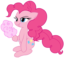 Size: 5000x4559 | Tagged: safe, artist:jessy, artist:kooner-cz, pinkie pie, earth pony, pony, absurd resolution, cotton candy, food, simple background, transparent background, vector