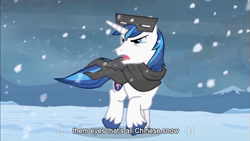 Size: 639x360 | Tagged: safe, screencap, shining armor, pony, unicorn, meme, solo, youtube caption