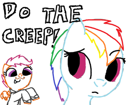 Size: 892x743 | Tagged: safe, artist:epicplatypus, rainbow dash, scootaloo, pegasus, pony, parody, the lonely island