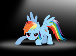 Size: 1520x1122 | Tagged: safe, artist:tgolyi, rainbow dash, pegasus, pony, black background, simple background, solo, svg, vector