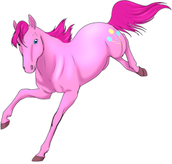 Size: 635x606 | Tagged: safe, artist:stalcry, pinkie pie, earth pony, horse, pony, galloping, hoers, realistic, running, solo