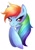 Size: 326x462 | Tagged: safe, artist:blisstox, rainbow dash, pegasus, pony, looking at you, simple background, solo, white background