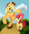 Size: 2541x3000 | Tagged: safe, artist:ardas91, apple bloom, applejack, earth pony, pony, duo, duo female, female, filly, high res, mare, sisters